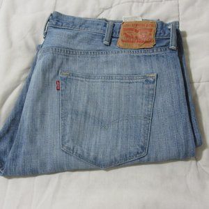Levi's Original Fit Jeans 501 Button Fly 42X32 Blue